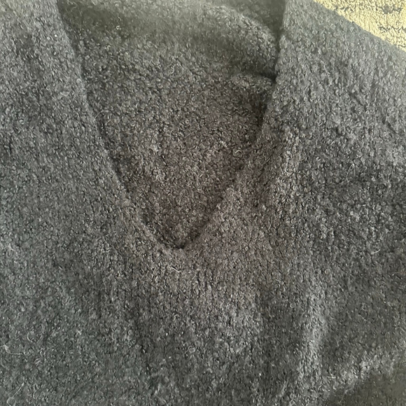 Women's Free People Black V-Neck Sweater S - Picture 4 of 4